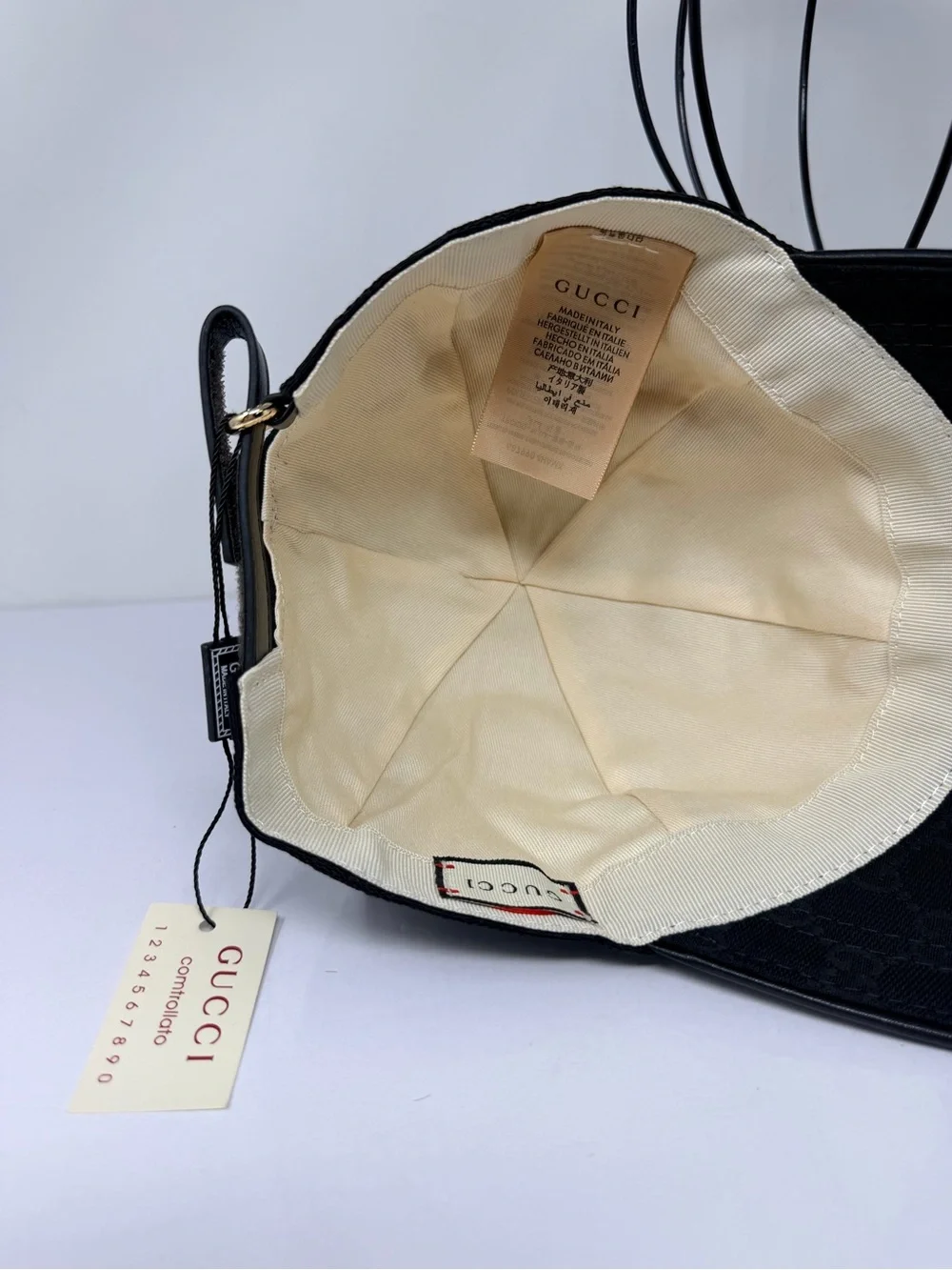 Gucci Black GG Jacquard Baseball Cap